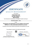 ISO Certificate